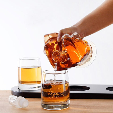 unusual whiskey decanter