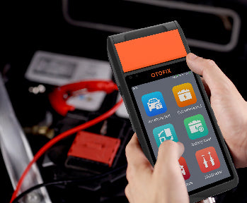 OTOFIX by Autel Professional Battery Tester with VCI connection,All Systems  Diagnostic Scanner with Printer, Cold Cranking & Charging Analyser, BMS/