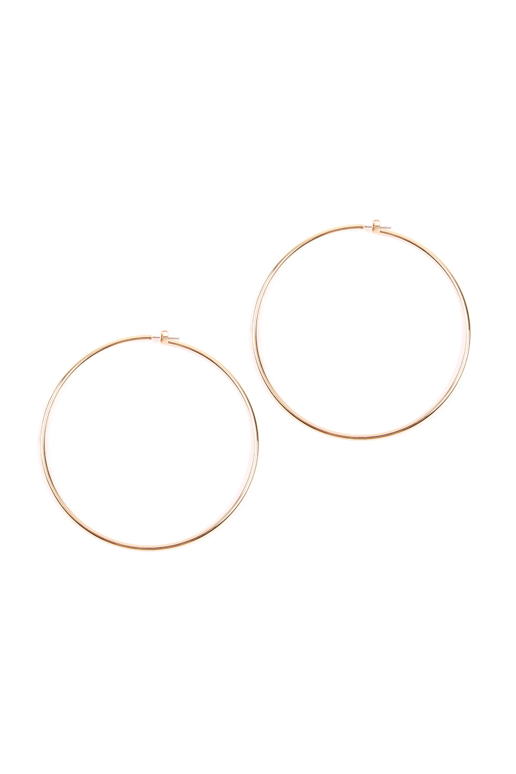 THICK WIRE 80MM HOOP EARRINGS – Riah Fashion