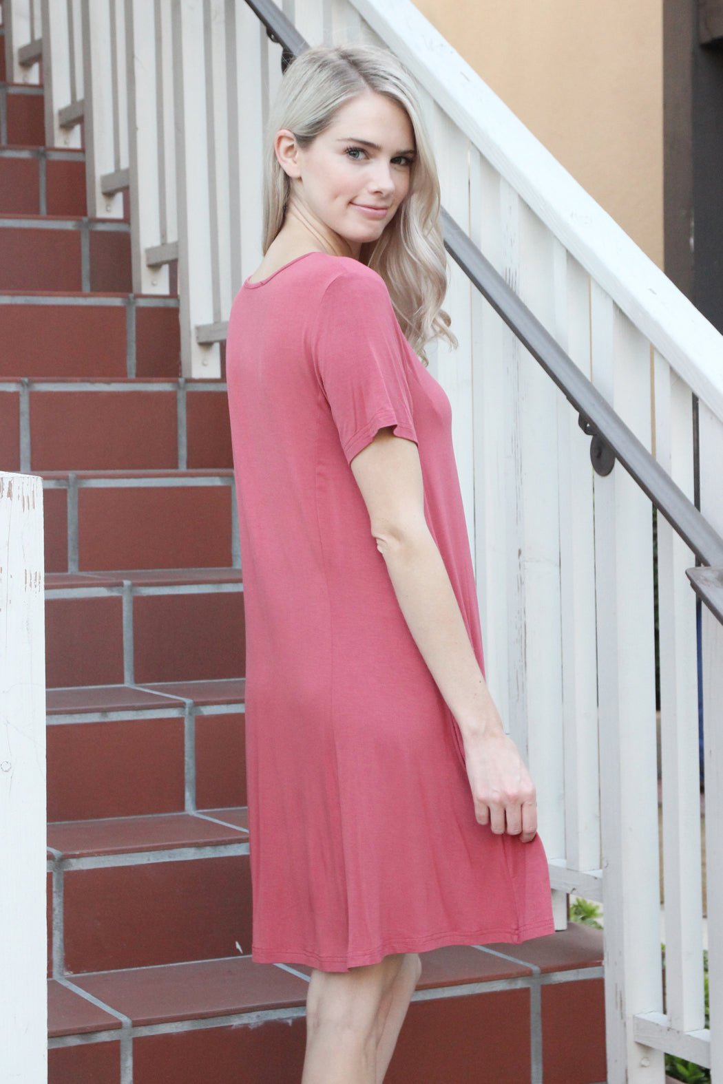 Short Sleeve Strappy Pocket Dress – Riah Fashion