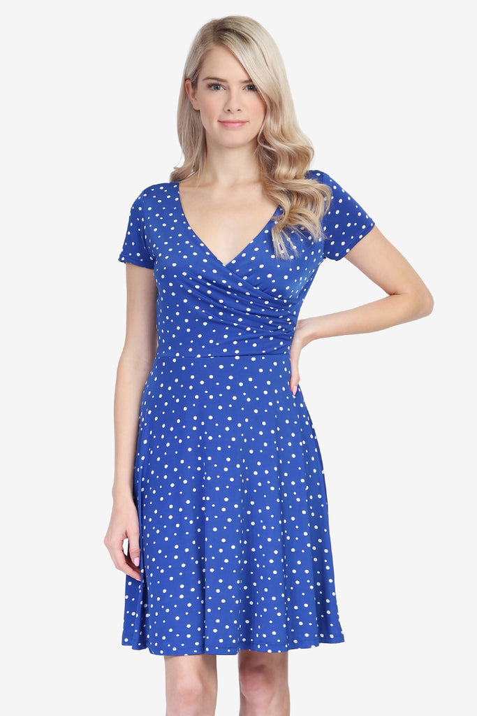 Short Sleeve Polka dot Dress – Riah Fashion