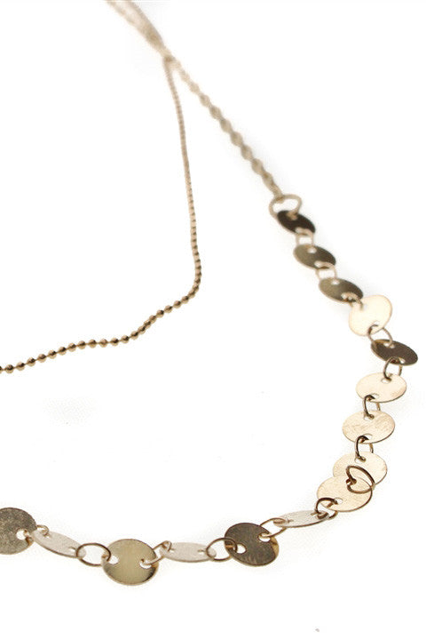 Double Chain Layer Necklace