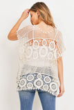 PN341X004 - SEE-THROUGH KNITTED TOP