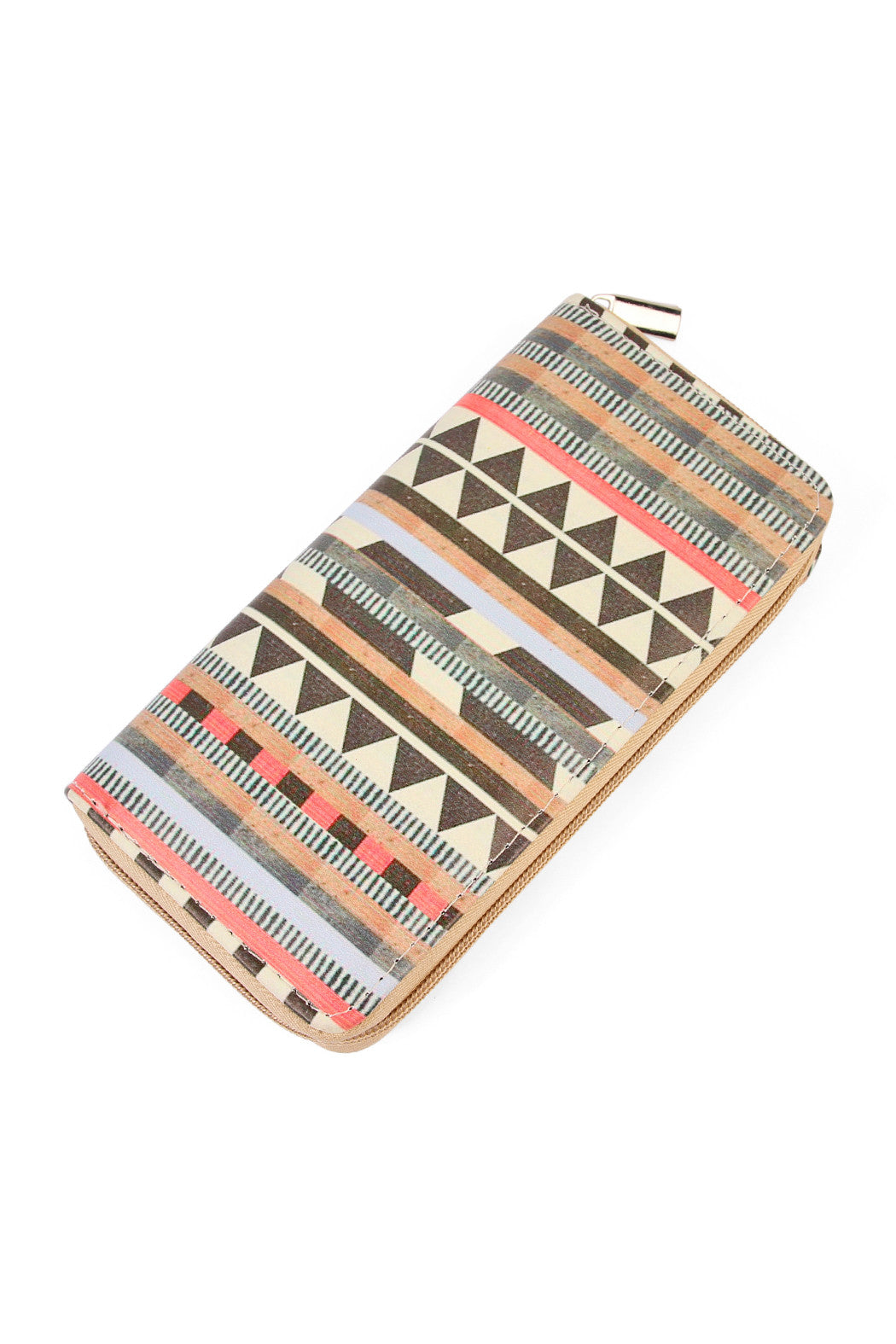 Multi Print Zipper Wallet