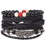 Super Funky Fresh woven combination set / leather hand rope European and