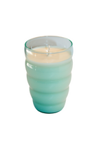 Load image into Gallery viewer, 14 oz. Cyan Ripple Candle
