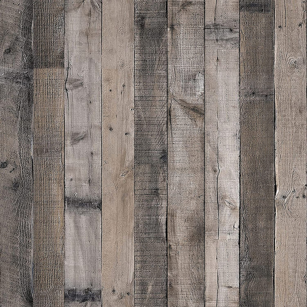 Gray Wood Plank Peel and Stick Wallpaper