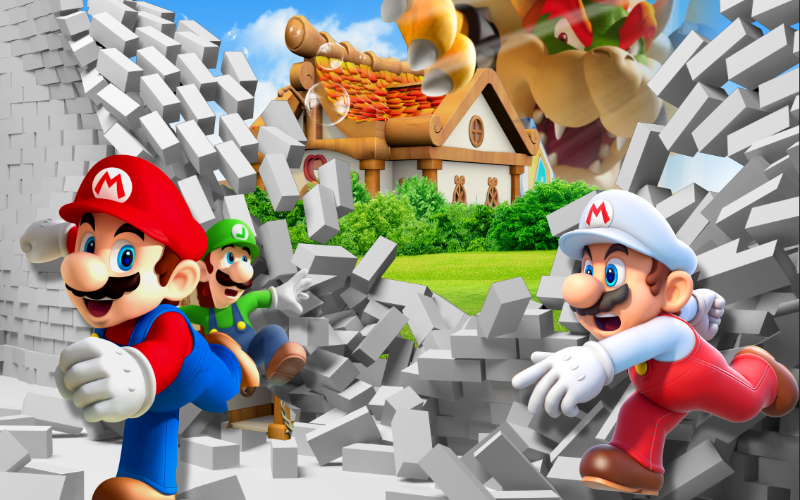 3D Adventures of Mario and Luigi Wallpaper