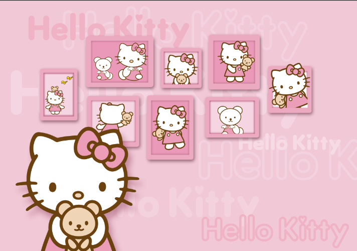 Một bức tranh nền có Hello Kitty rất dễ thương đang chờ bạn! Hãy khám phá cuộc phiêu lưu của chú mèo xinh đẹp này bằng bức tranh nền tuyệt đẹp này! 