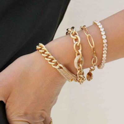 Glamour stack bracelets