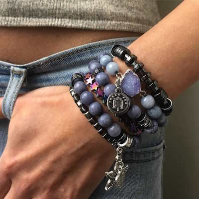 Mixed layered bracelets