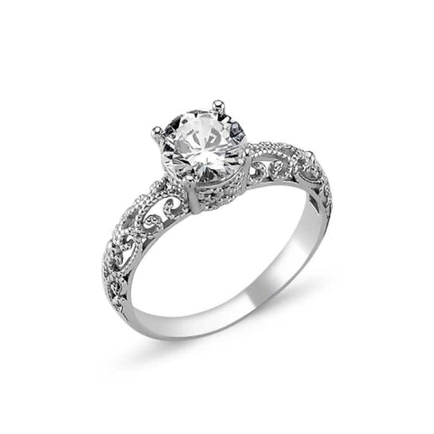 silver promise ring for women