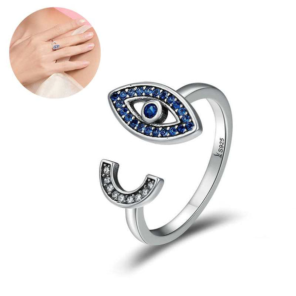 Showroom of Evil eye 925 sterling silver ring mga - lrs5315 | Jewelxy -  239100