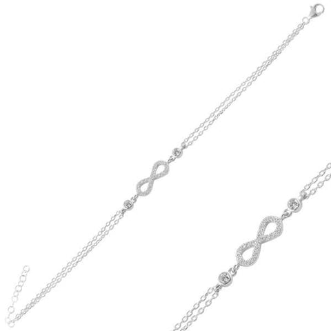 Pandora Sparkling Infinity Heart Collier Necklace: Precious Accents, Ltd.