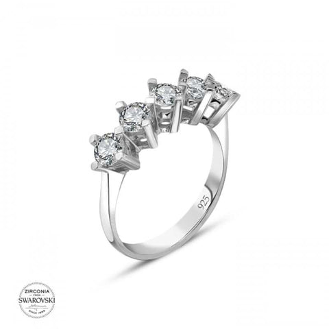 silver ring for women engagement