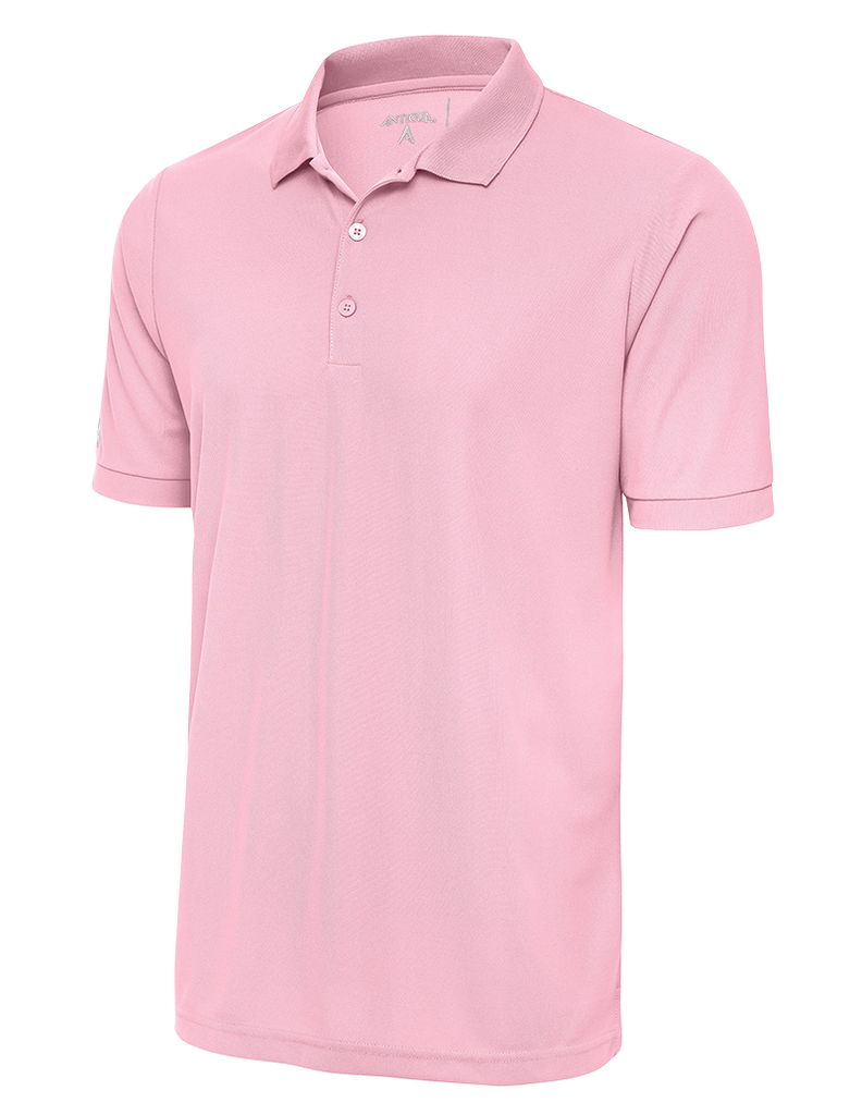 Vintage Charm: Classic Pique Polo Shirt in Light Pink