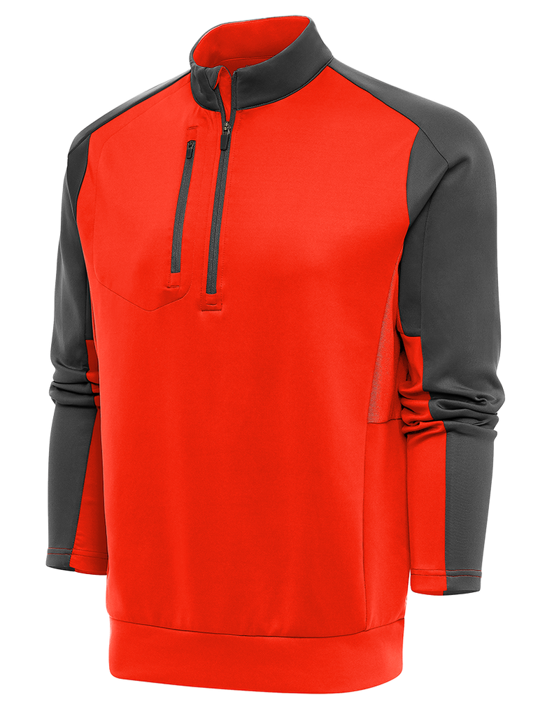 Men's Antigua Black Louisville Cardinals Links Full-Zip Golf Jacket