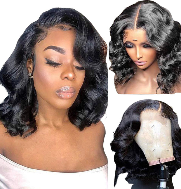 Body Wave Bob Pre-Plucked Lace Front Wig