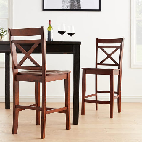 https://www.extrordinaryliving.com/products/counter-height-chair-cherry-finish-wood-seat-bar-chairs-stool-barstools-upholstered-high-back-rest-barstool