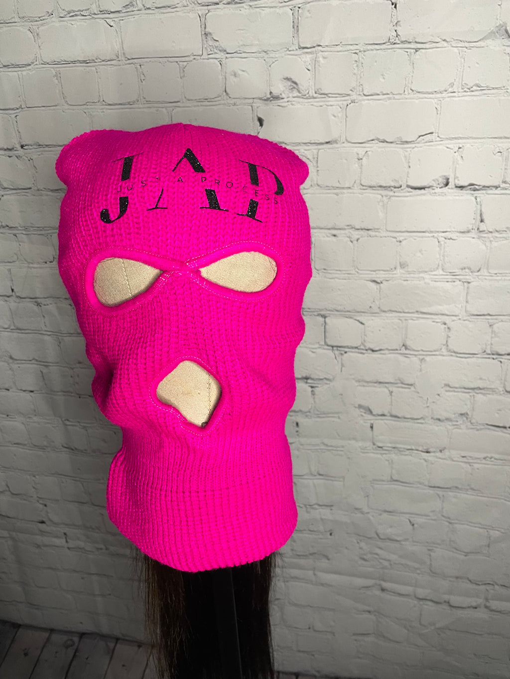 hot pink ski mask