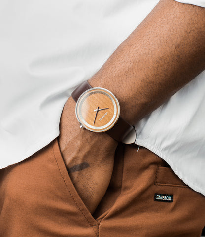 桜　男性ファッション　腕時計　北欧腕時計　シンプル　木製