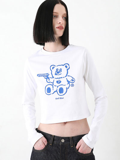 BADBLUE】BadBear Graphic Hoodie Grey – K-NARA KOKO