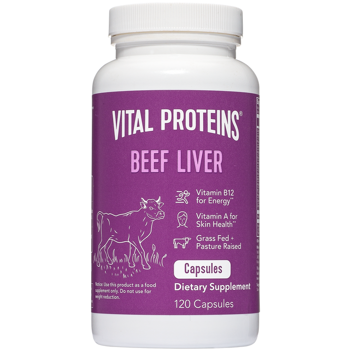 Vital Proteins Beef Liver 120 capsules — Hebron Nutrition