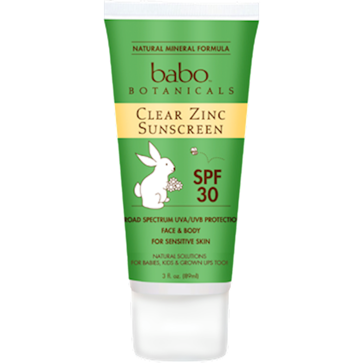 Babo Botanicals Clear Zinc Sun Lotion 3 oz — Hebron Nutrition