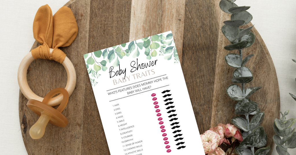 baby shower game baby traits
