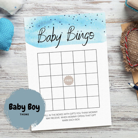 baby bingo baby shower game
