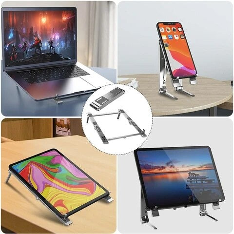 3 in 1 stand fits most phones, tablets and laptops