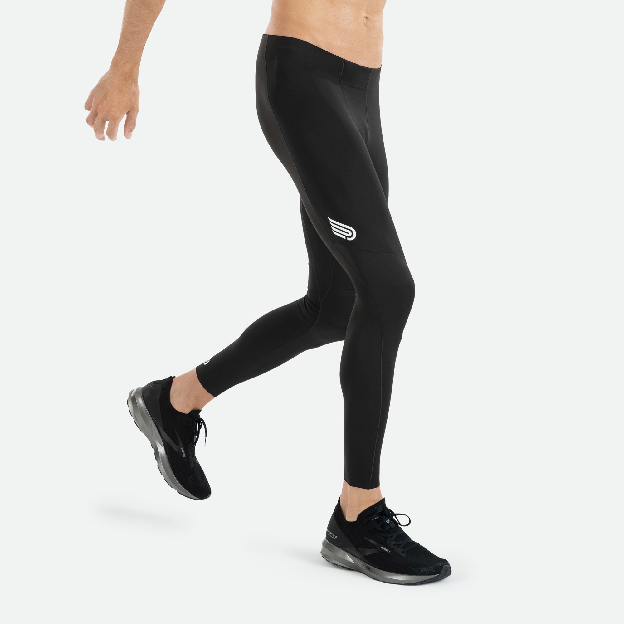 Men's Pressio compression tight offers a drawstring waistband for an adjustable, secure fit.