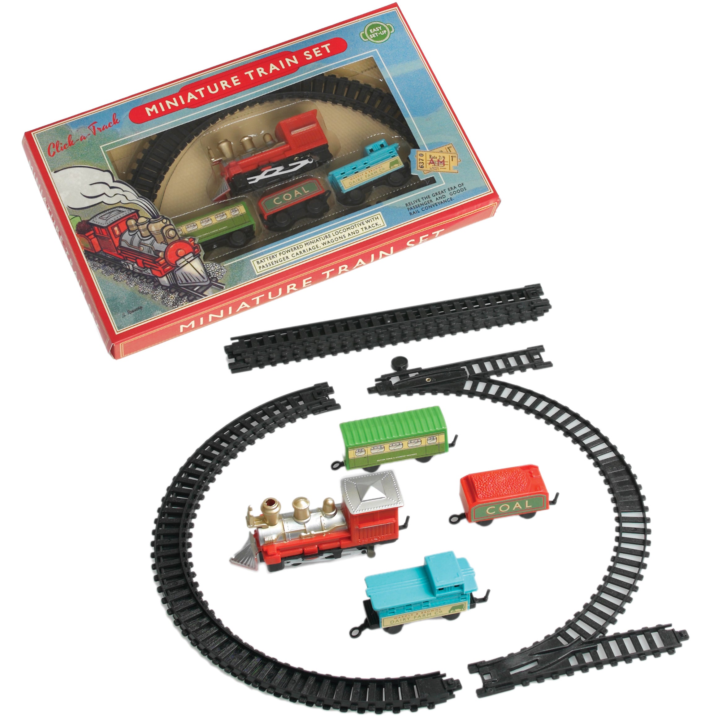 miniature battery operated train set