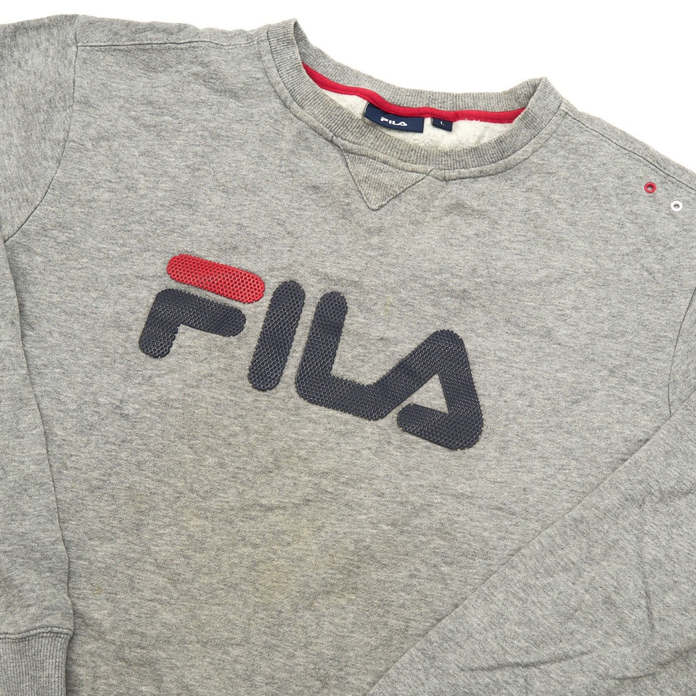 Vintage Fila Sweatshirt Grey Large