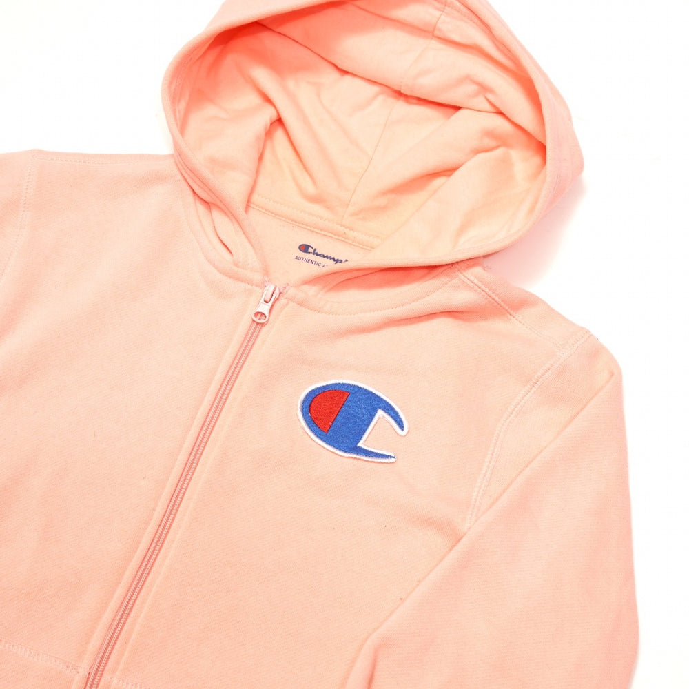 Vintage Champion Hoodie Pink Small