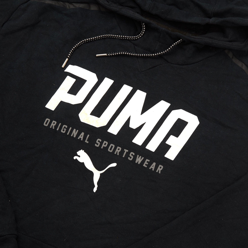 Vintage Puma Hoodie Black XXL