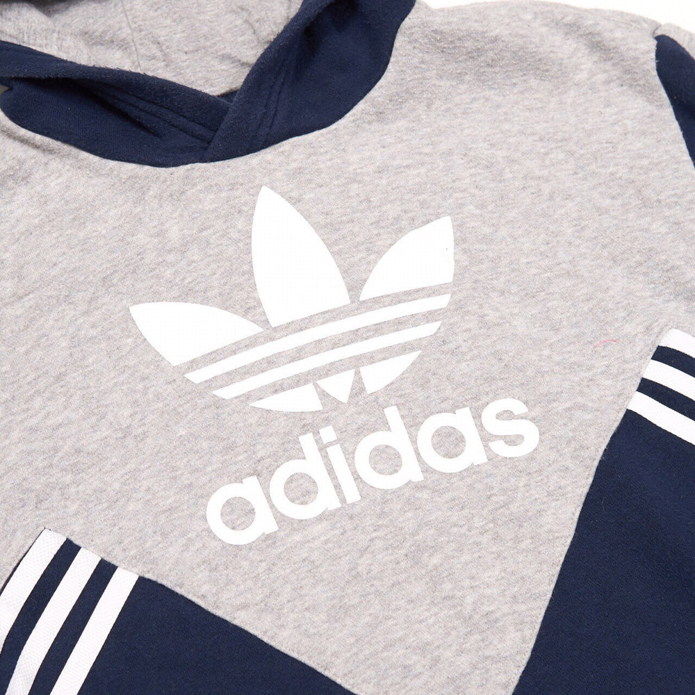 Vintage Adidas Hoodie Grey Small