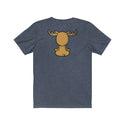 Moose meditating in lotus pose - Unisex T-Shirt - Double sided - Something Woo