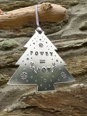 Fowey Joy Aluminium Christmas Tree Decoration