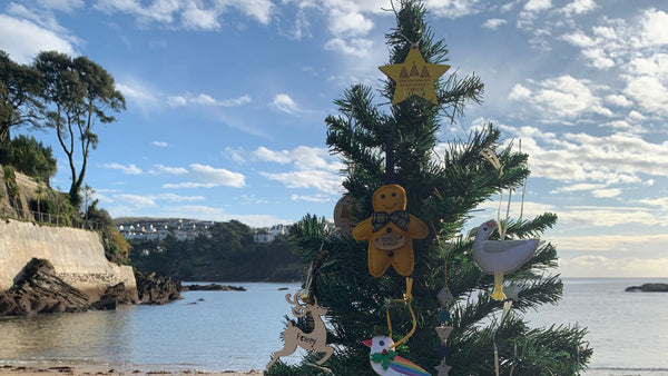 A Christmas tree at Readymoney Beach Shop