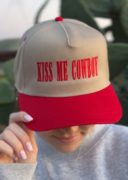Kiss Me Cowboy Trucker Hat