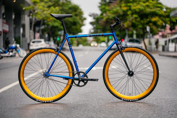 electric blue bike