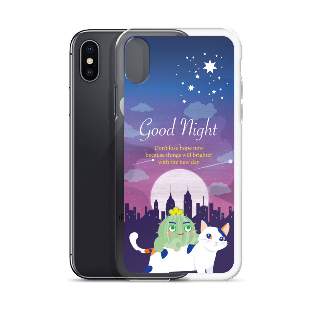 Iphone Good Night Phone Clear Case Planetcraft 植創工房
