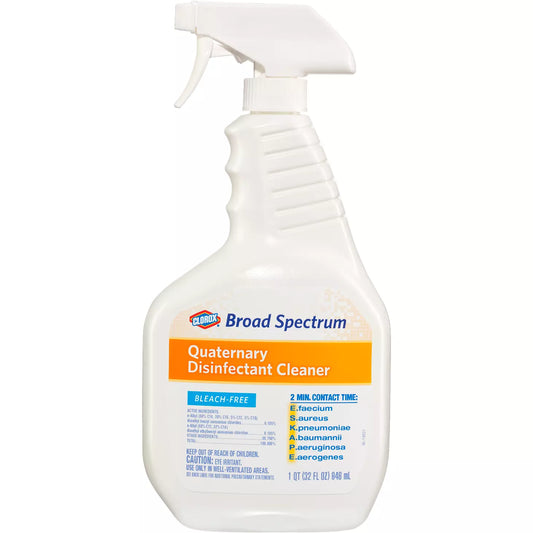 Clorox Broad Spectrum Quaternary Disinfectant Cleaner Spray, 32 oz, 9/cs
