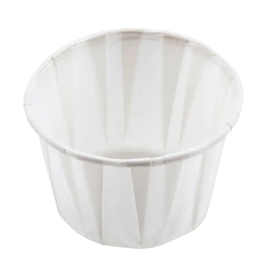 5000 White Plastic Disposable Ribbed Drinking Dental Cups, 5 Oz by