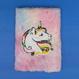 Unicorn Queen Star Fluffy Journal