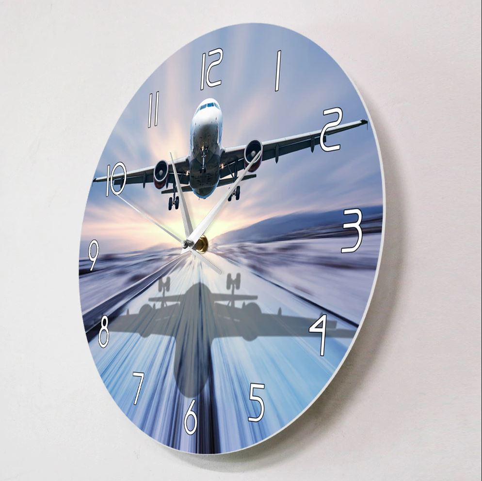 Aircraft Landing Wall Clock