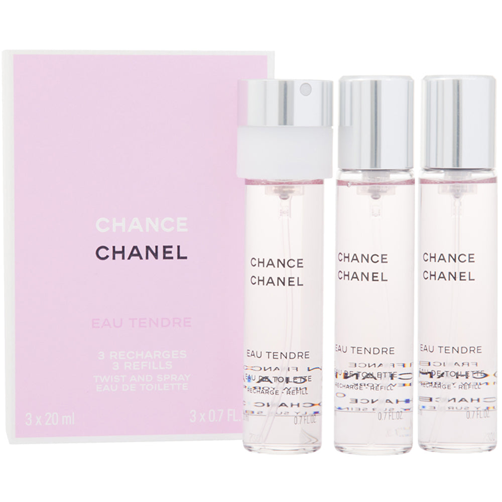 Chanel Bleu De Chanel Eau De Toilette Travel Spray  Two Refills  3x20ml07oz  Fresh Beauty Co