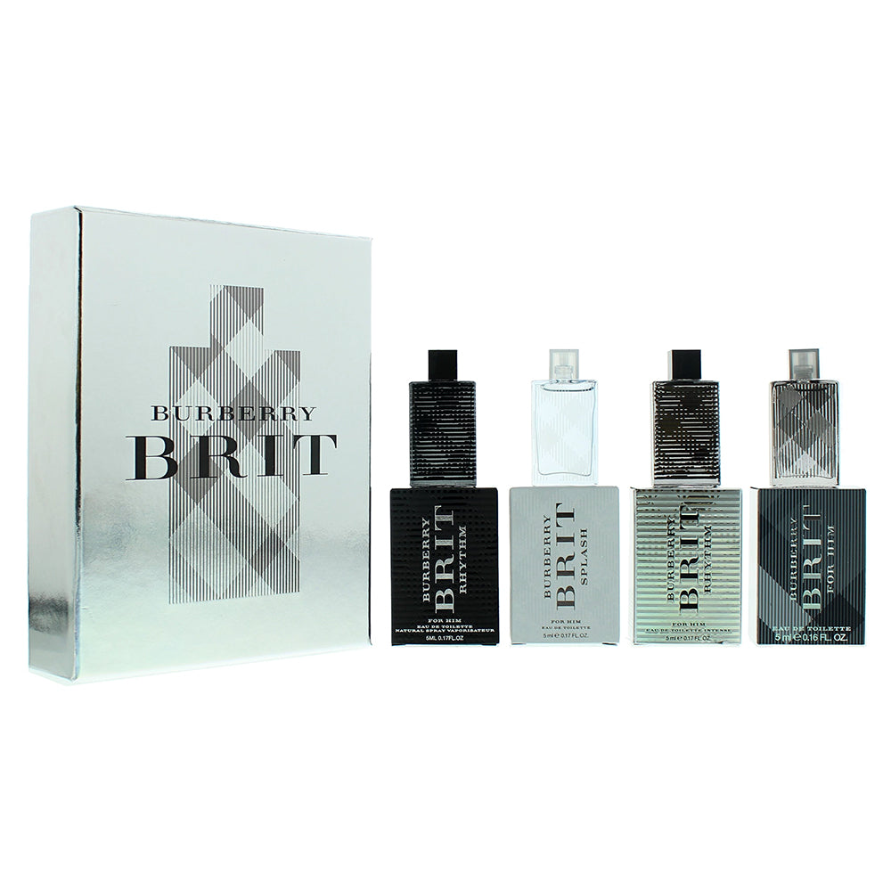 Burberry Brit For Him Collection Miniatures 4 Pieces Gift Set