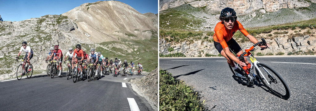 Illustration de l'étape du tour équipé de vêtements Matchy cycling